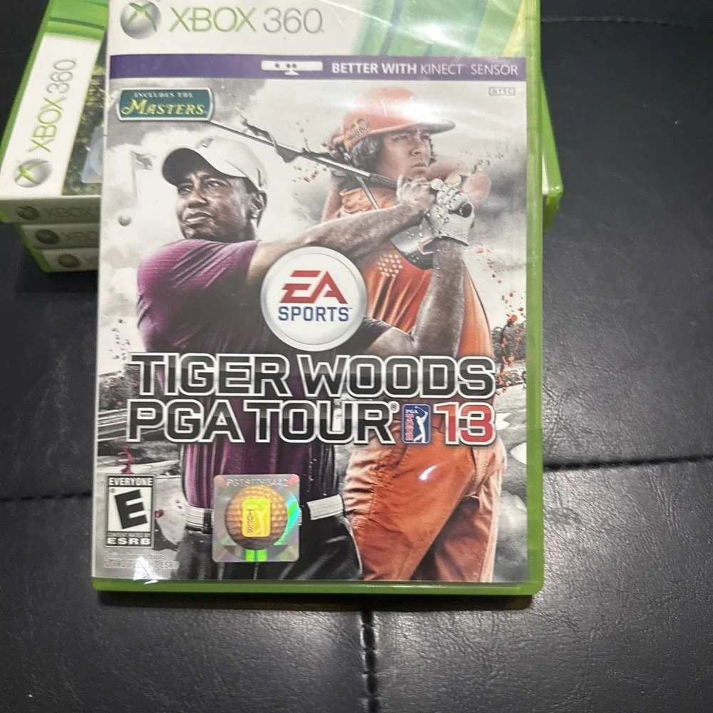 Tiger Woods Lot PGA Tour 09;11;12;&13 Masters - Microsoft Xbox 360 Same Day Ship